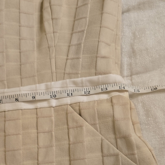 Milly Strapless Dress in Cream and White - Picture 8 of 15